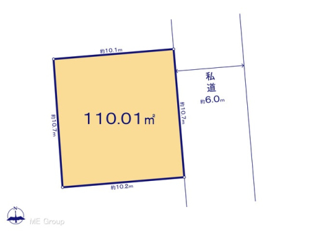 区画図 図面と異なる場合は現況を優先