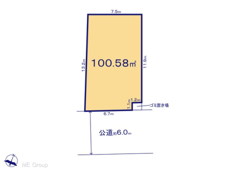 区画図 図面と異なる場合は現況を優先