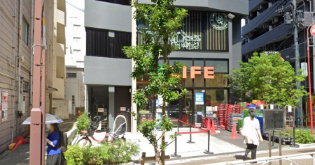 ���ӊ� �X�[�p�[ 500m ���C�t�{���O���ډw�O�X