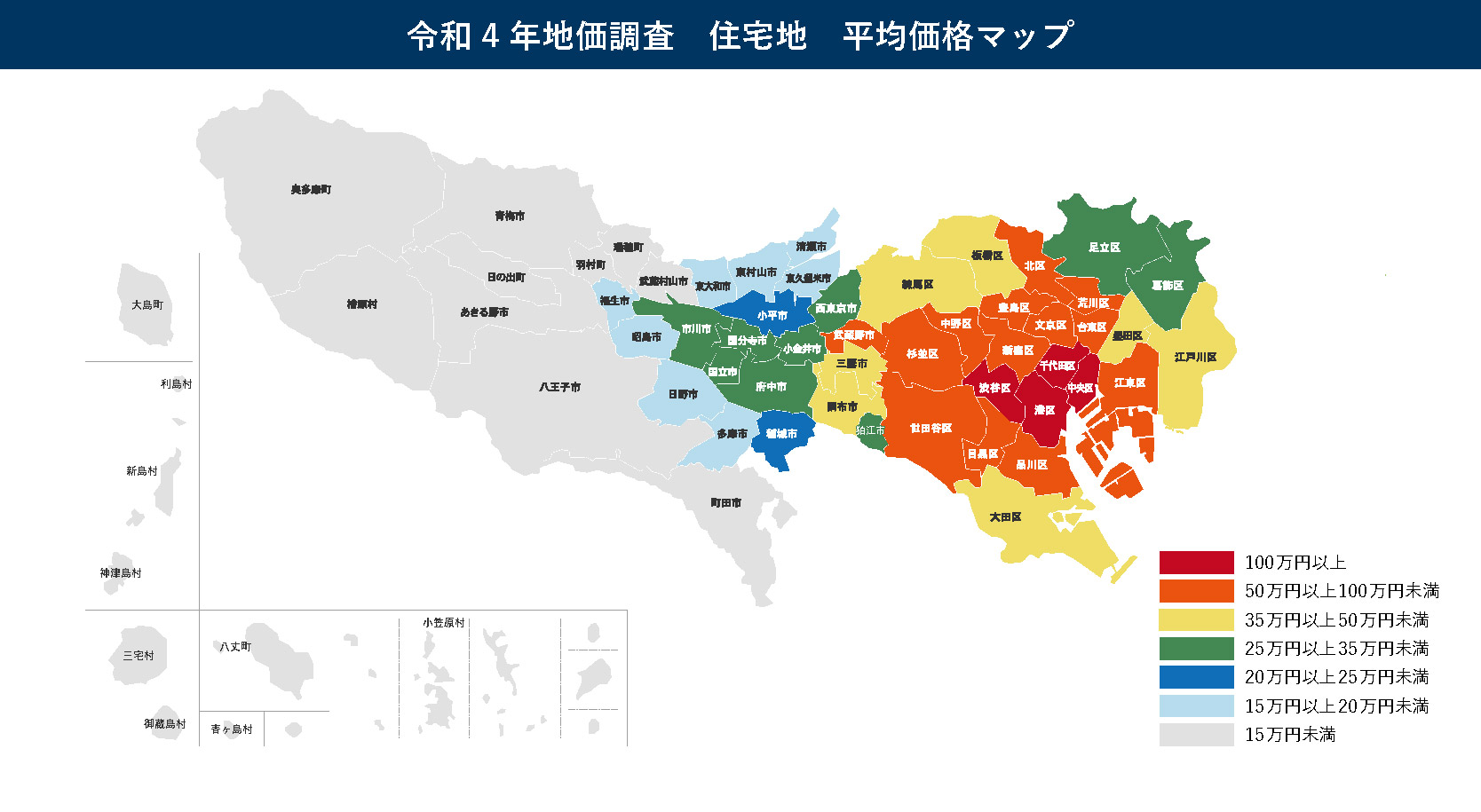 住宅地・平均価格マップ